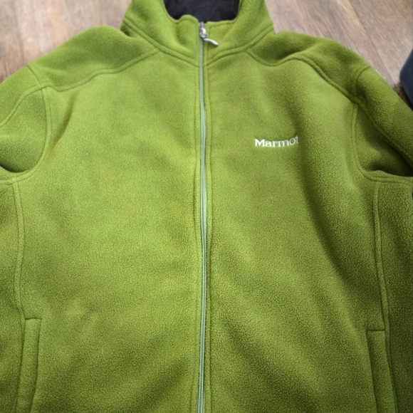 Marmot Green Fleece Jacket - Picture 1 of 5